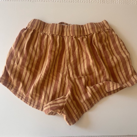Known supply Rust Striped Brown and Tan Shorts Sterling - Picture 3 of 3